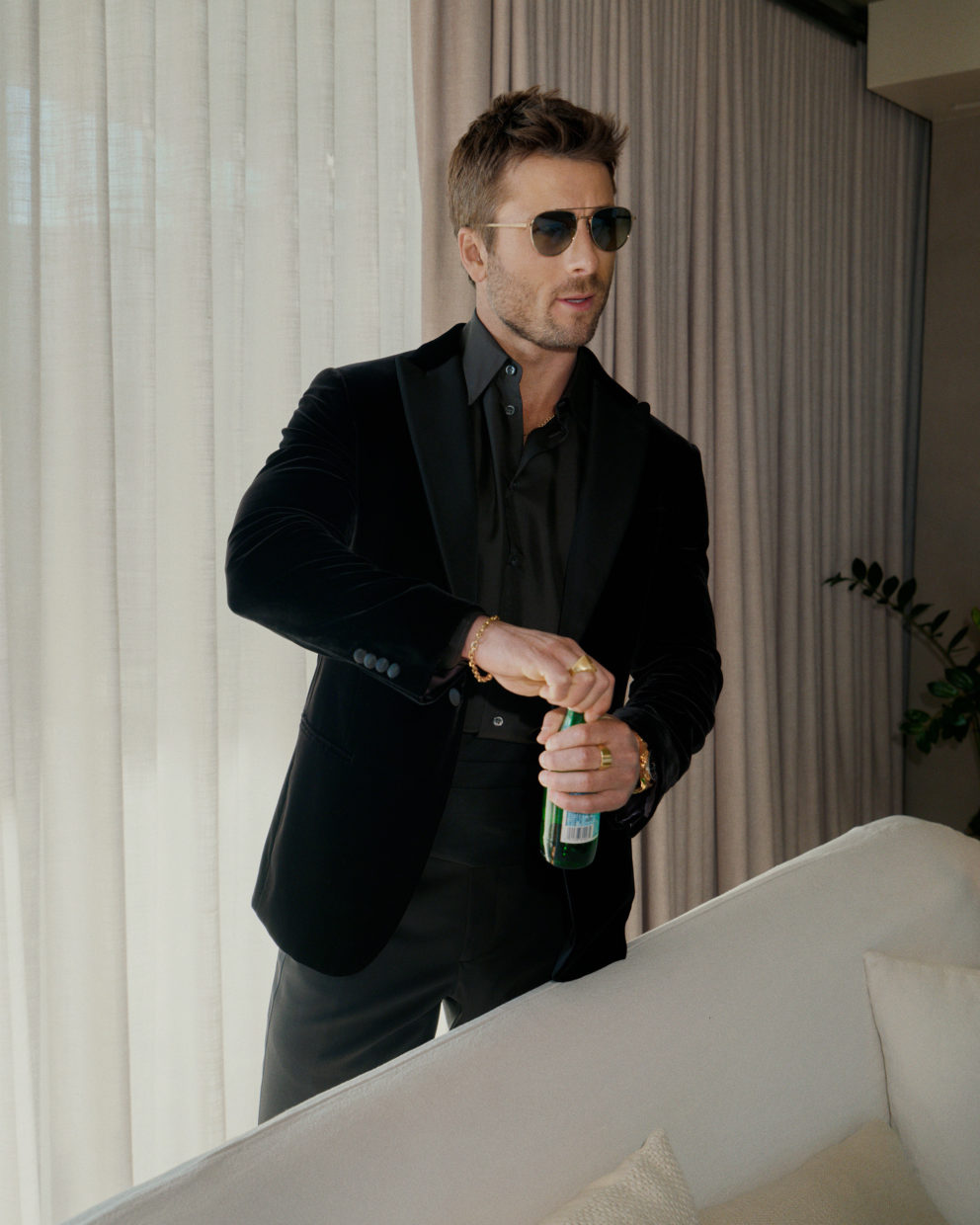 250105 0070 Giorgio Armani Gq Glen Powell 003 Web S Rgb By Christian Hogstedt
